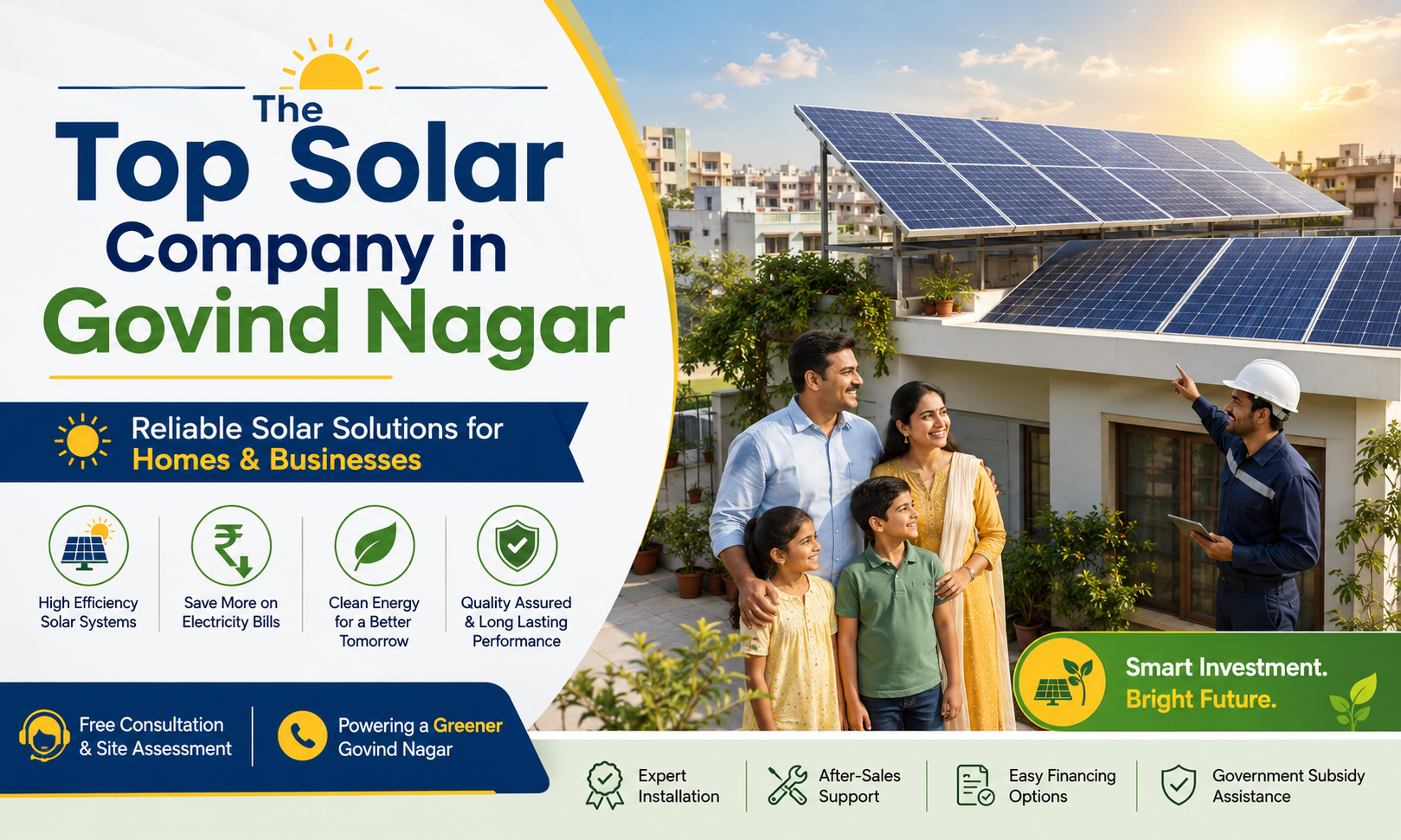 The Top Solar Company in Govind Nagar