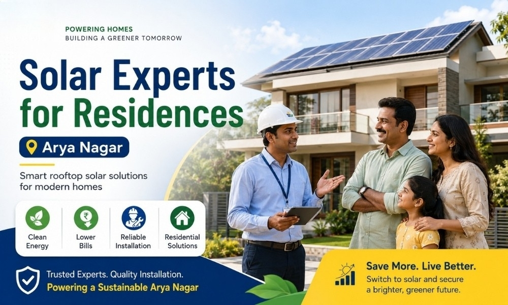 Solar Experts for Residences in Arya Nagar